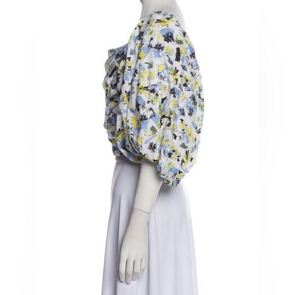 Tanya Taylor Floral Crop Top Size 8 - Picture 2 of 7